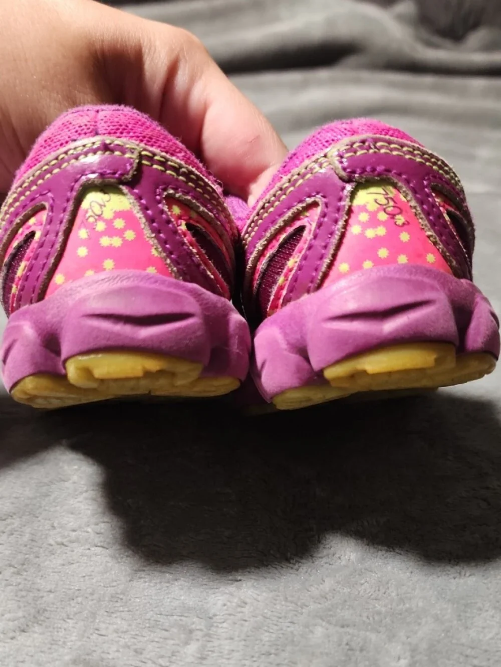 New Balance Kids Purple Hook-and-Loop Athletic Sneakers